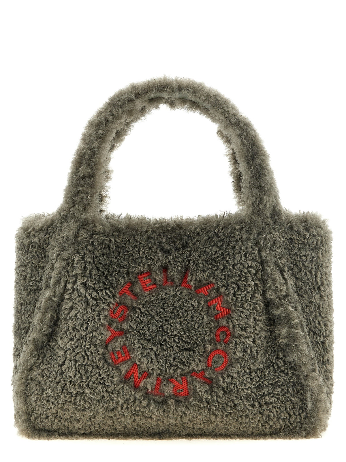Stella McCartney Shearling Shopping Bag Grey