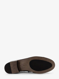 The Row Women's Shiny Leather Loafers Brown