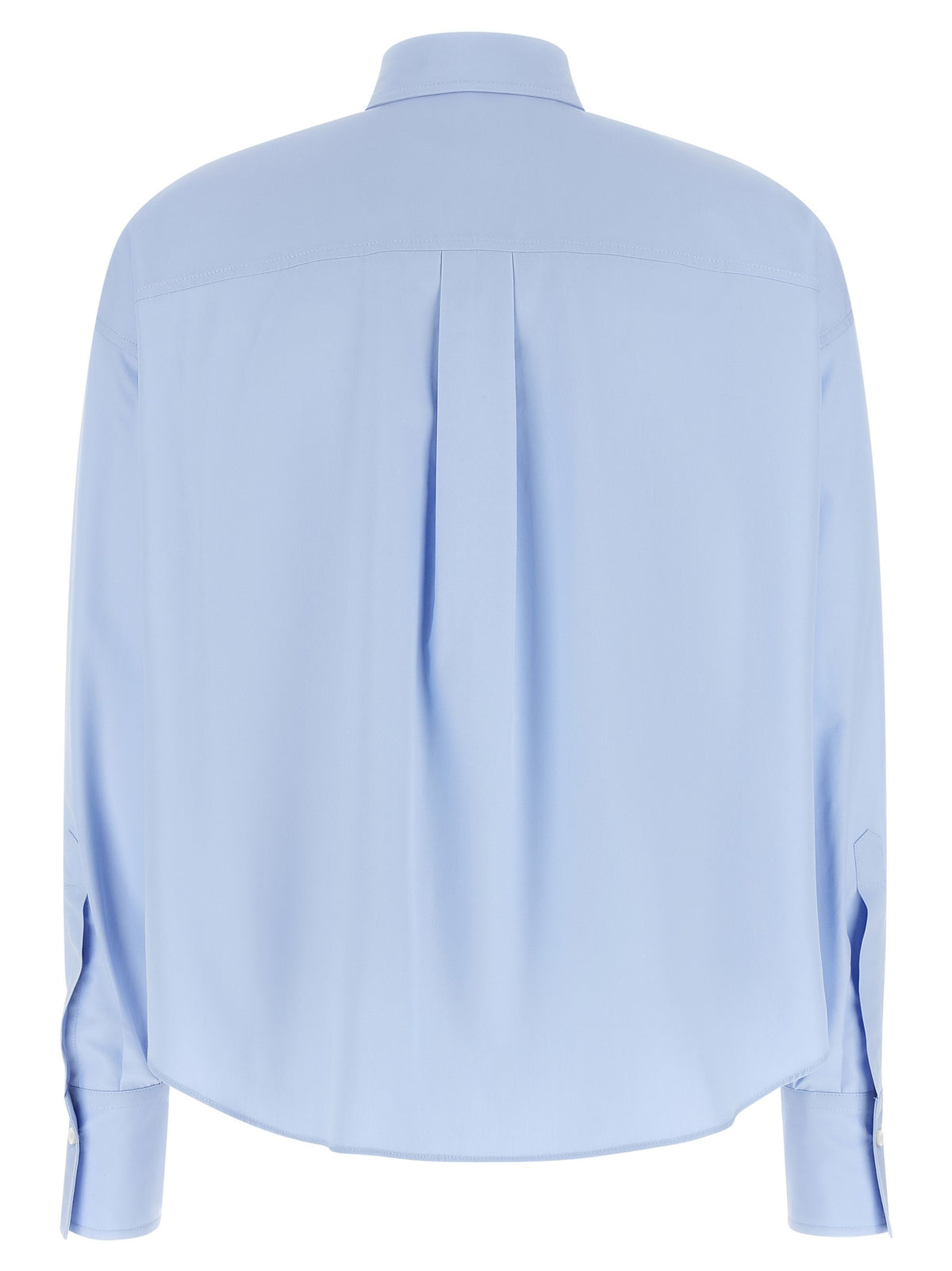 Brunello Cucinelli Shiny Trim Shirt Blue
