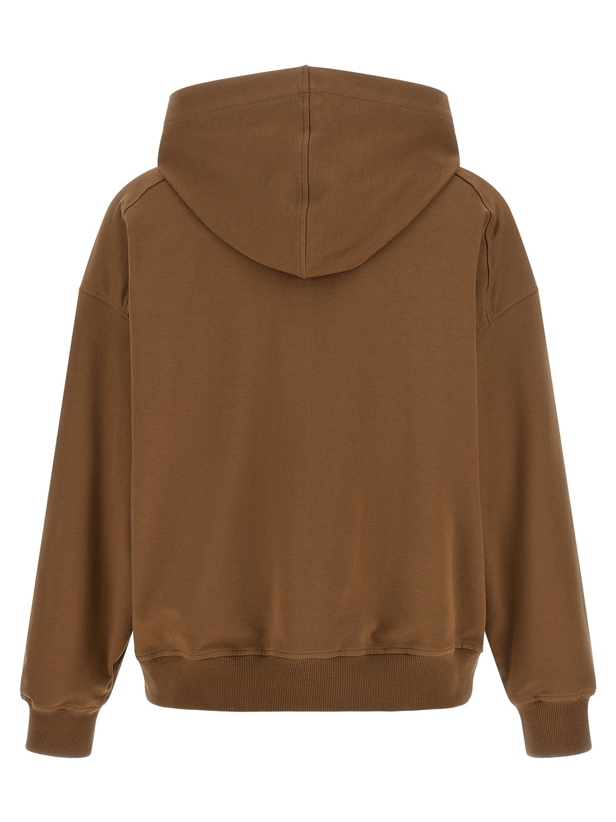Brunello Cucinelli Shiny Trims Hoodie Brown