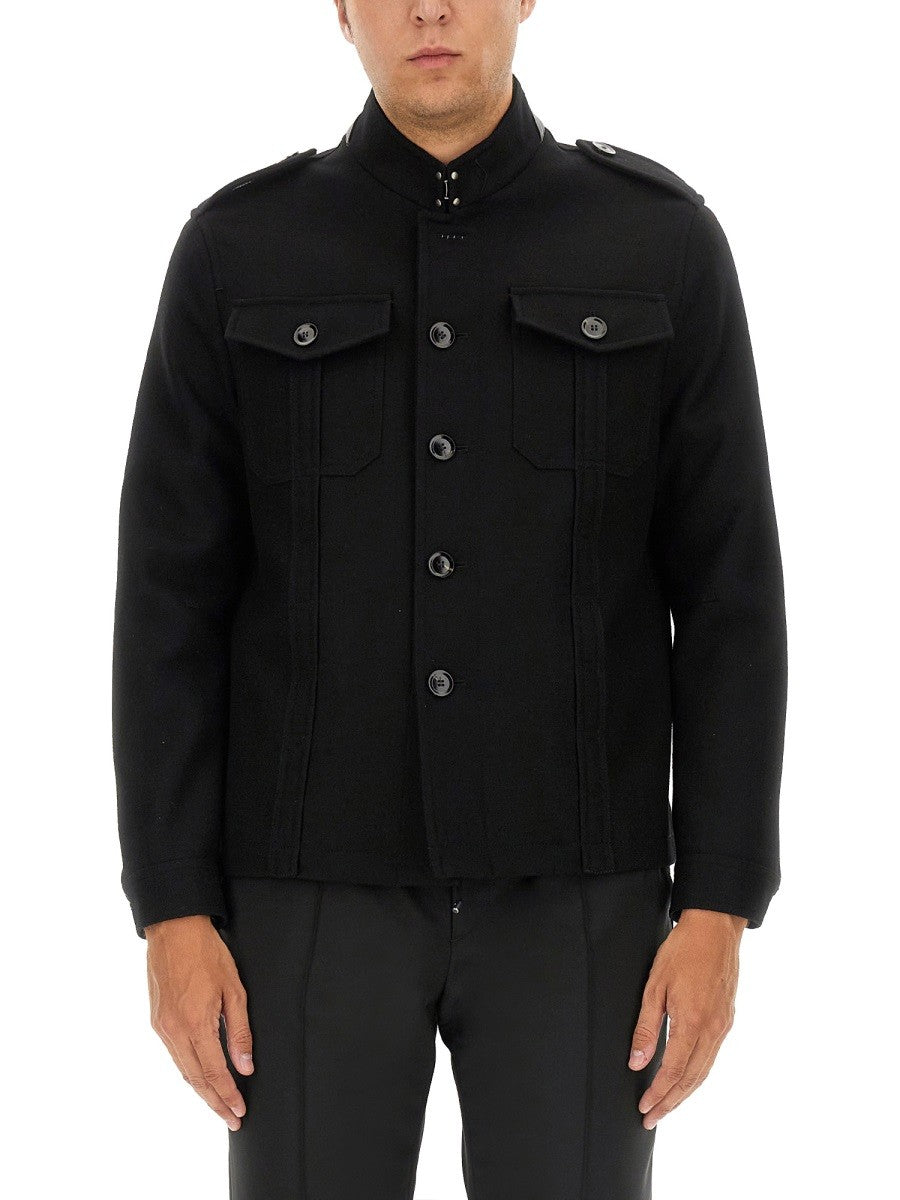 Tom Ford Men's Shirt Jacket Black