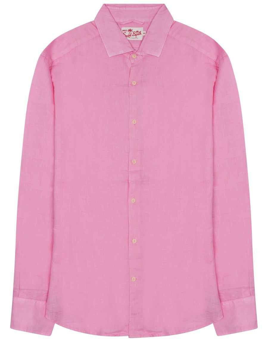 Mc2 Saint Barth Men's Shirt Pamplona Blue
