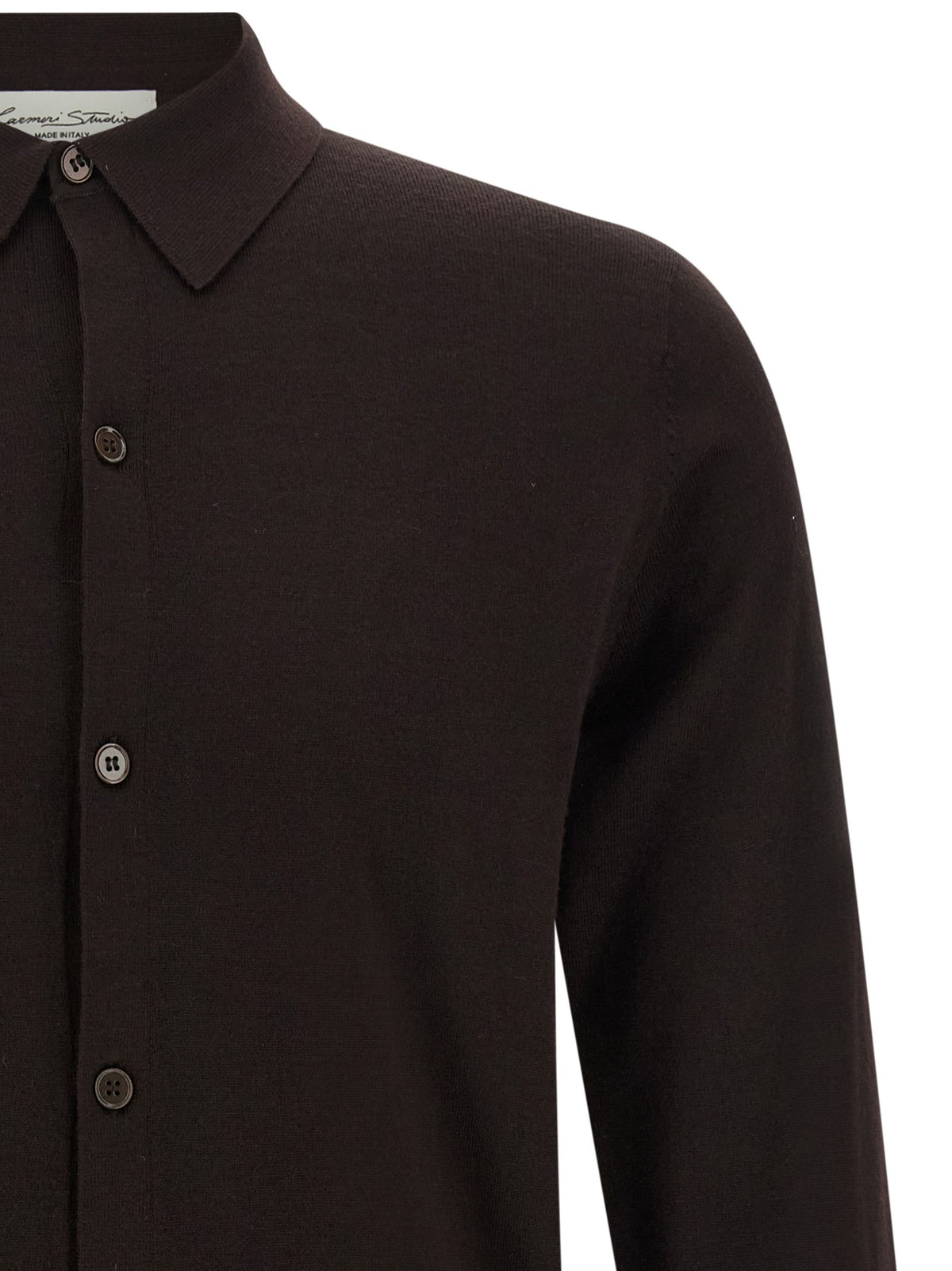 Larmeri Studio Shirt Polo Shirt Brown, view 3