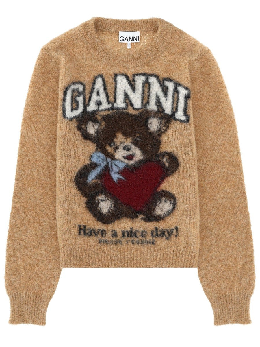 Ganni Women's Shirt Beige