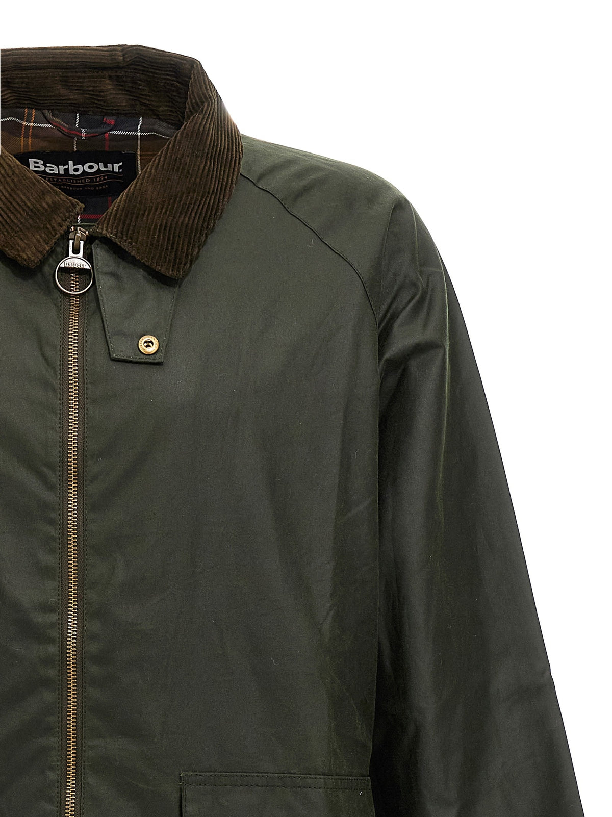 Barbour Short Bedale Jacket Green
