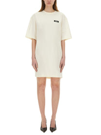 MSGM Women's Short Dress White