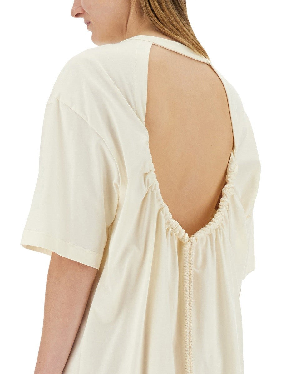MSGM Women's Short Dress White