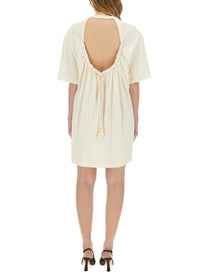 MSGM Women's Short Dress White