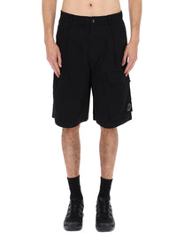 C.P. Company Men's Shorts Cargo Con Patch Black