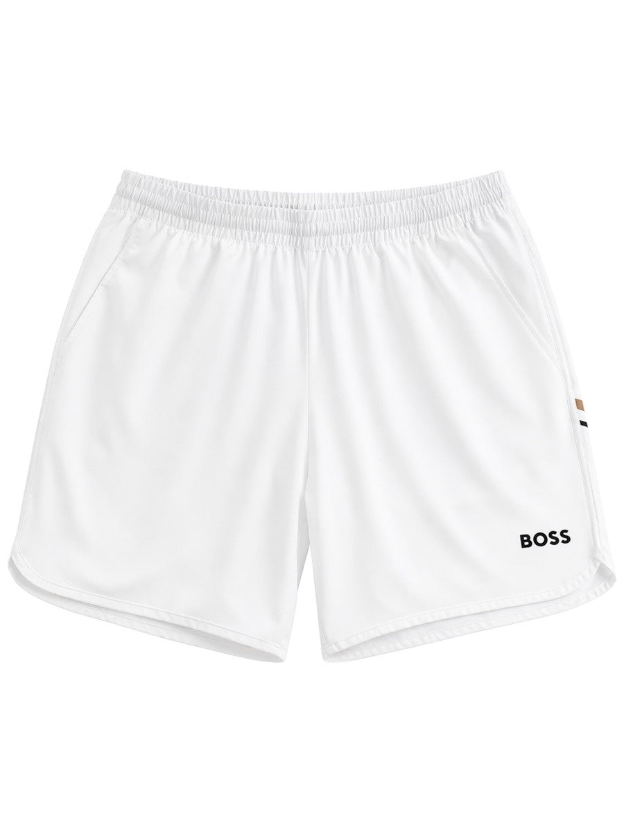 BOSS Men's Shorts Con White