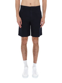 Zegna Men's Shorts in Cotone Blue