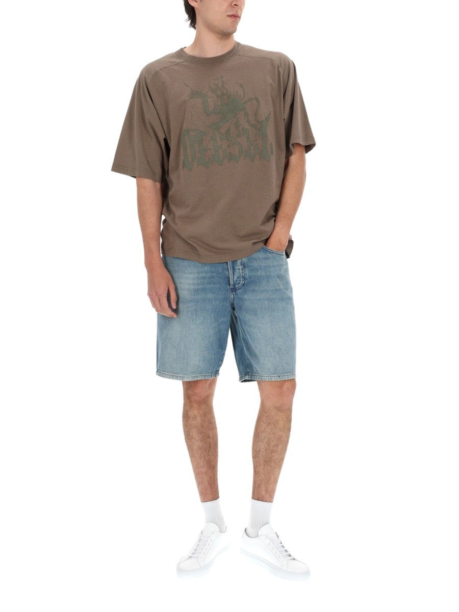 Diesel Men's Shorts in Denim Blue