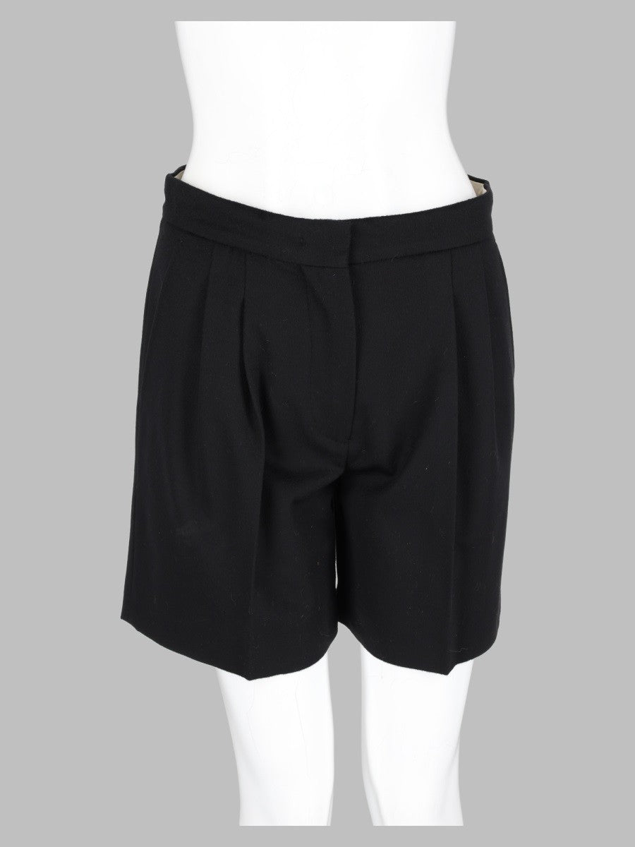Max Mara Studio Women's Shorts in Drap Di Lana Black