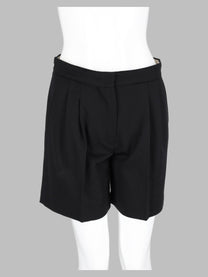 Max Mara Studio Women's Shorts in Drap Di Lana Black