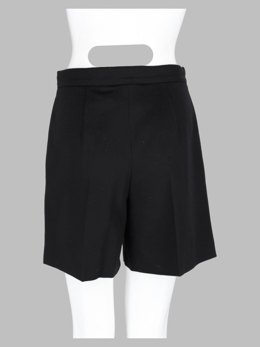 Max Mara Studio Women's Shorts in Drap Di Lana Black