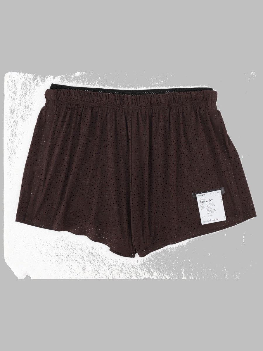 Satisfy Men's Shorts in Tessuto Tecnico Traforato Brown