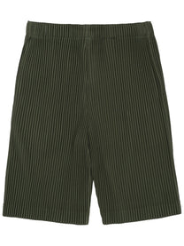 Homme Plisse Issey Miyake Men's Shorts Plissettato Green