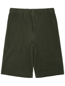Homme Plisse Issey Miyake Men's Shorts Plissettato Green