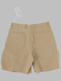Maison Margiela Men's Shorts Sartoriale in Cotone Beige