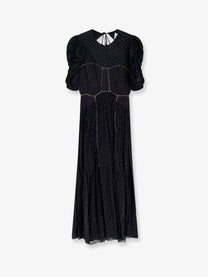 Isabel Marant Étoile Women's Sichene Polka Dots Dress Black