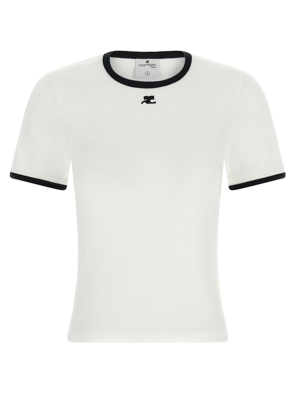 courrèges Signature Contrast Shirt White