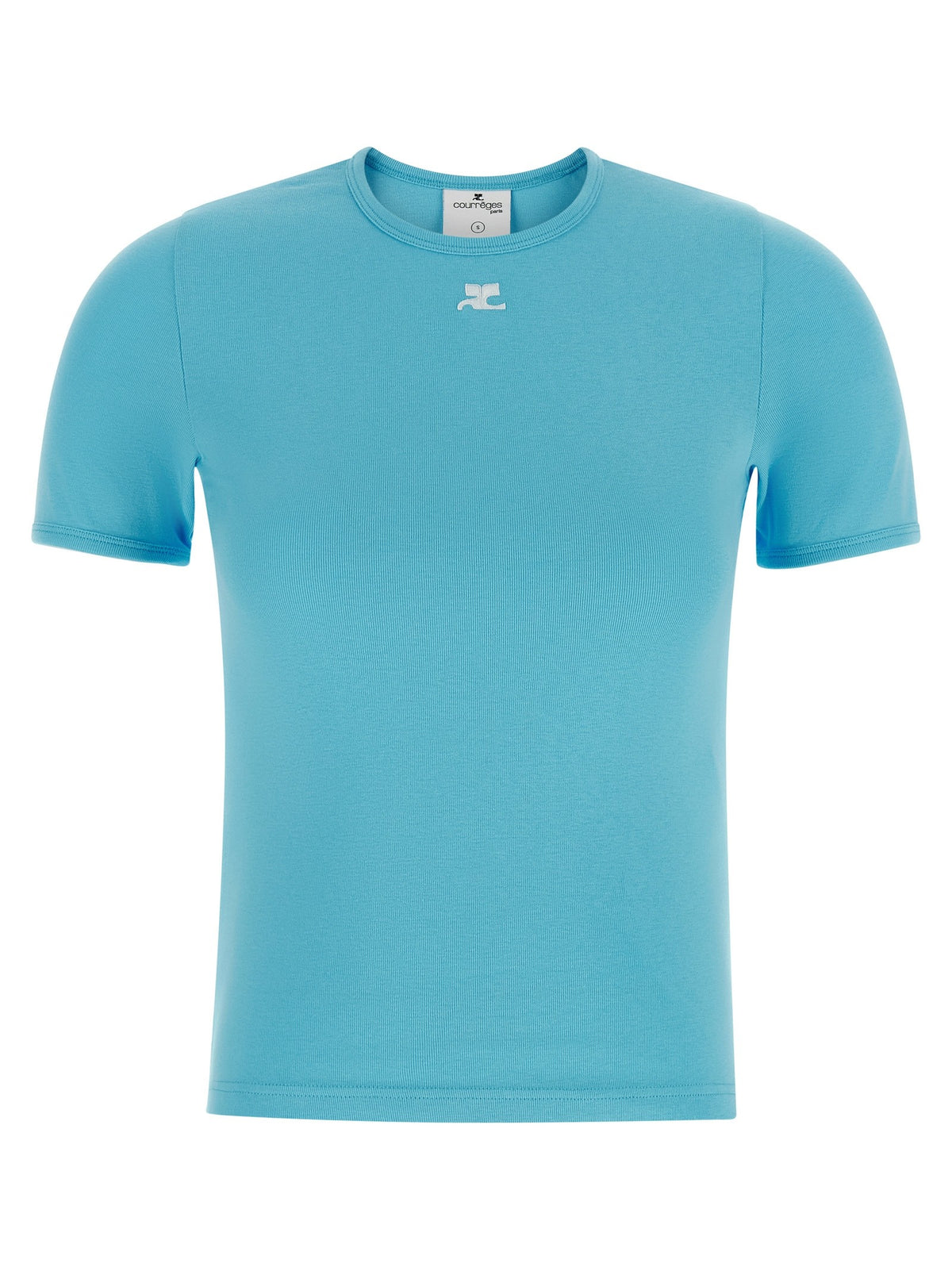 courrèges Signature Contrast Shirt Blue