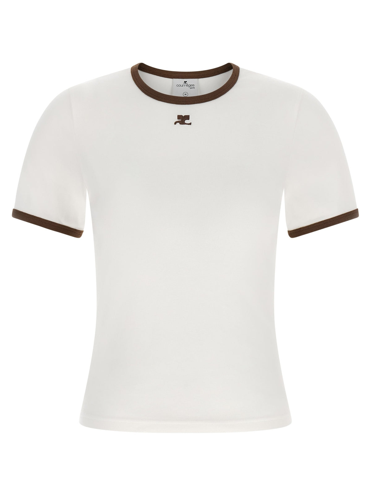 courrèges Signature Contrast Shirt Brown