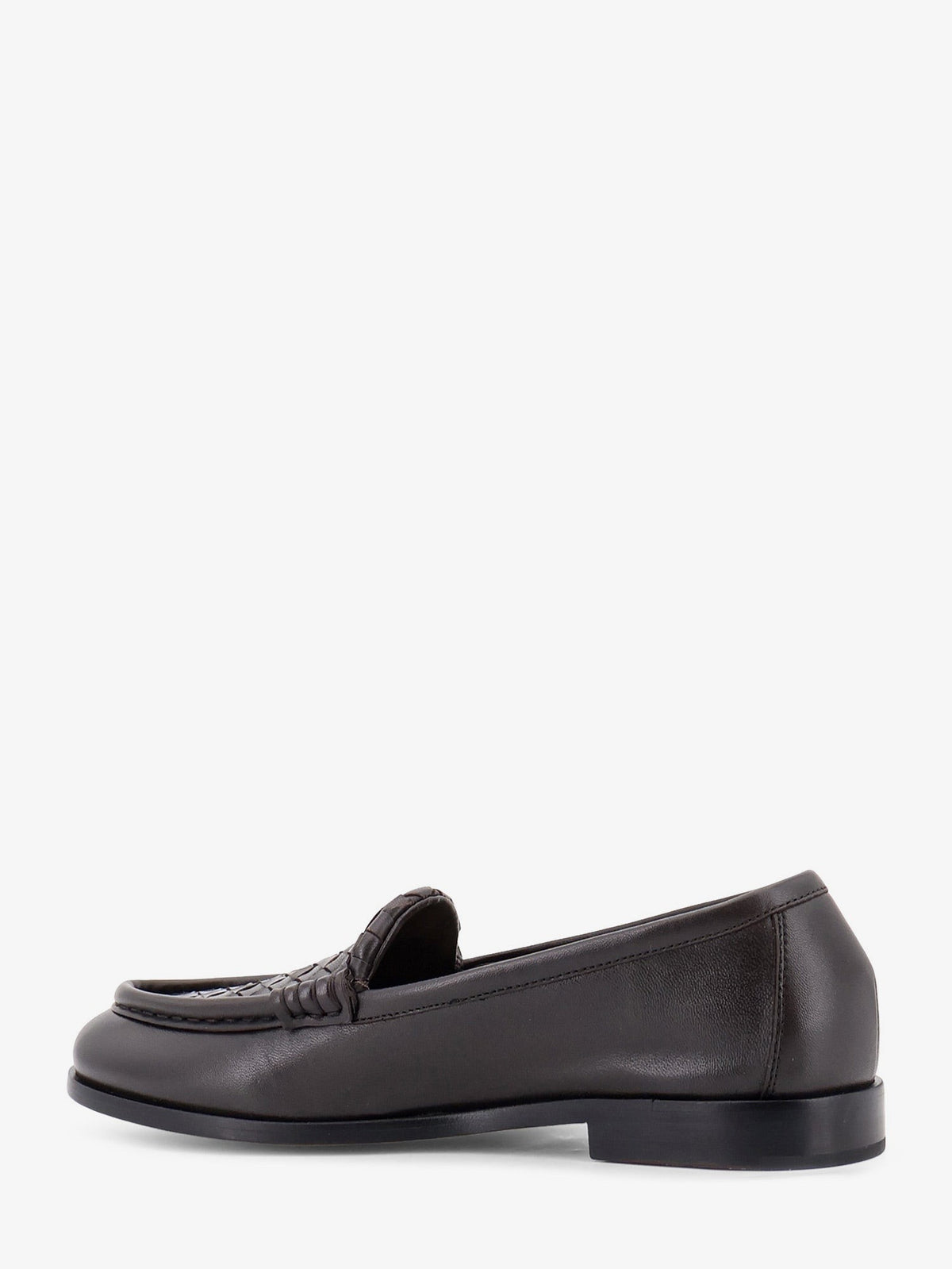 Bottega Veneta Women's Silenzio Leather Loafers Brown