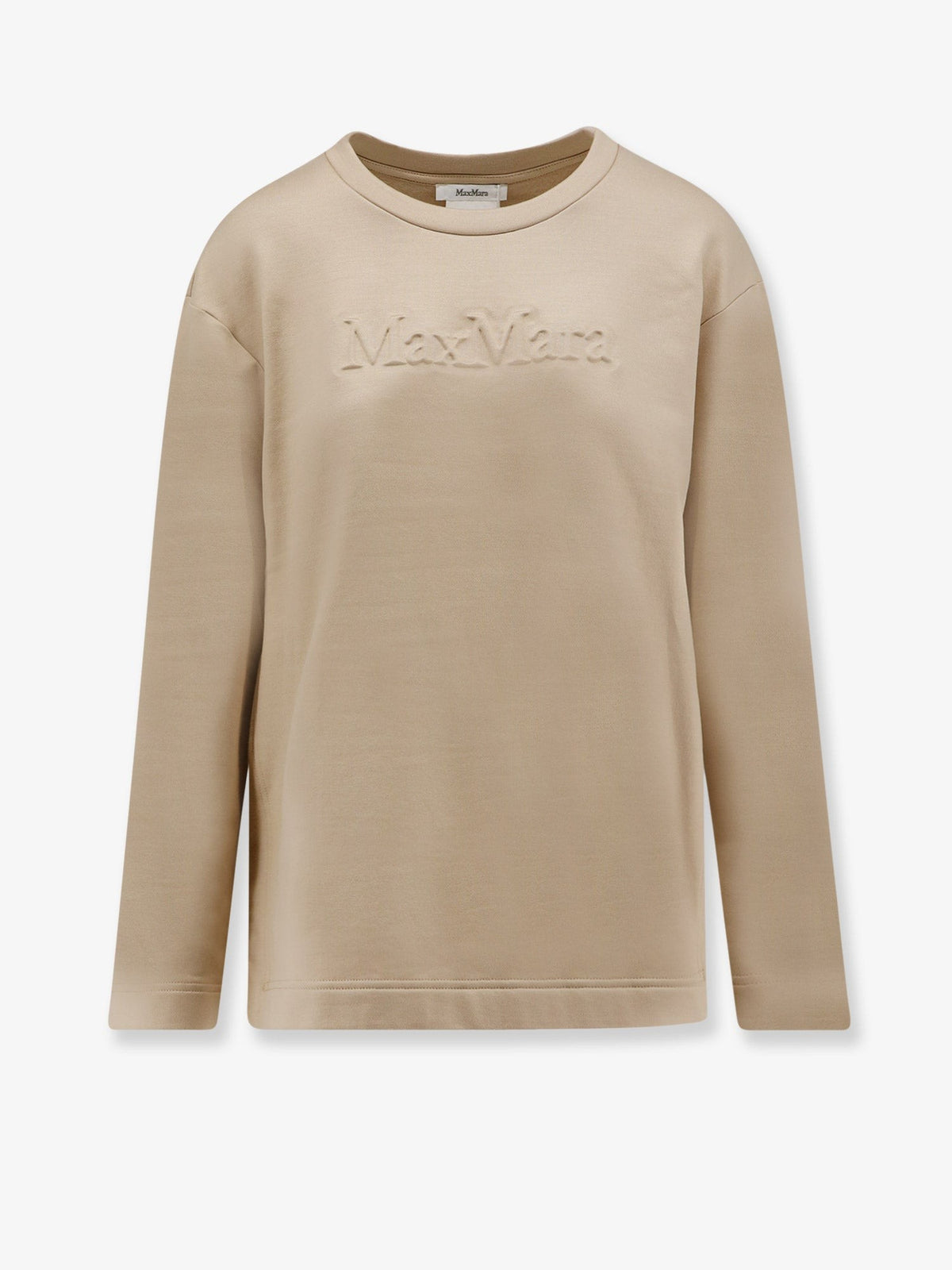 Max Mara Women's Silk and Cotton Blend Berma Sweatshirt Beige