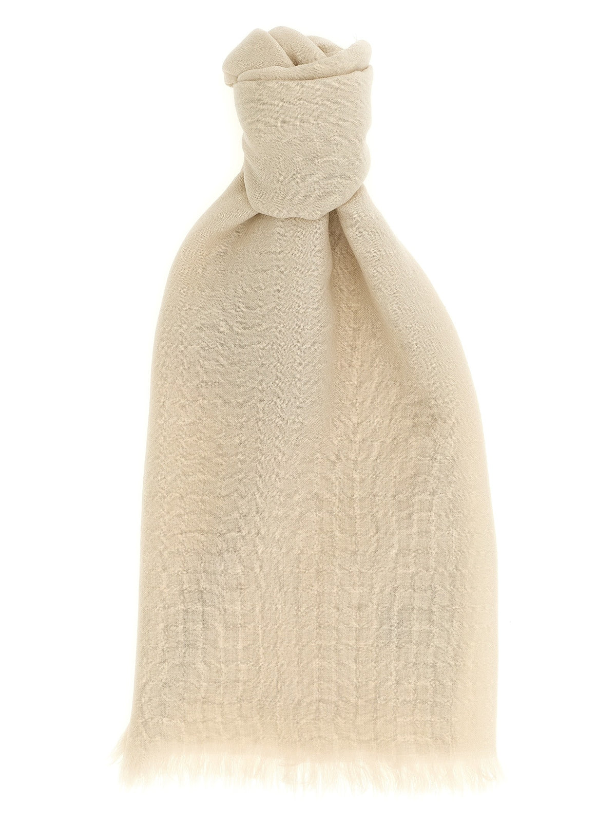 Brunello Cucinelli Silk Cashmere Scarf Beige