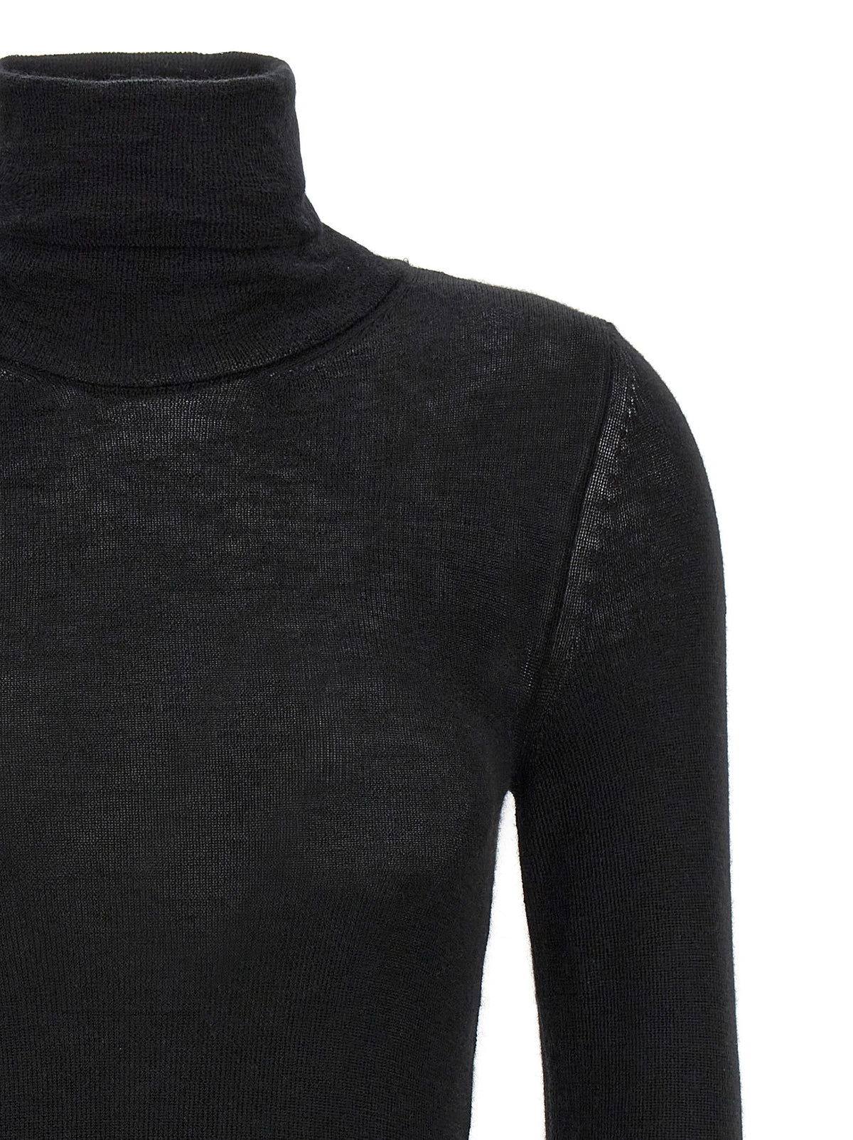 Tom Ford Silk Cashmere Turtleneck Sweater Black