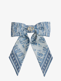 Dior Women's Silk Clip Hair Blue