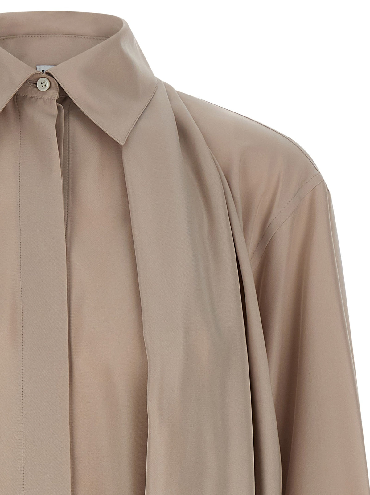 Loewe Silk Draped Shirt Blue