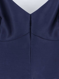 Alberta Ferretti Women's Silk Dress Blue