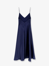 Alberta Ferretti Women's Silk Dress Blue