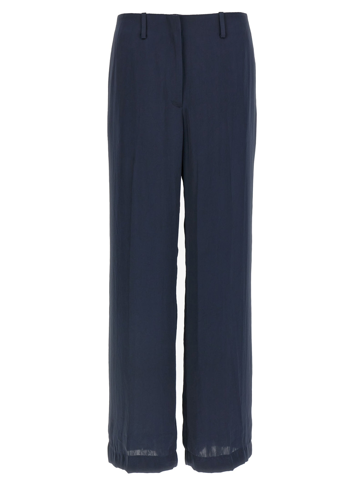 Theory Silk Effect Trousers Blue