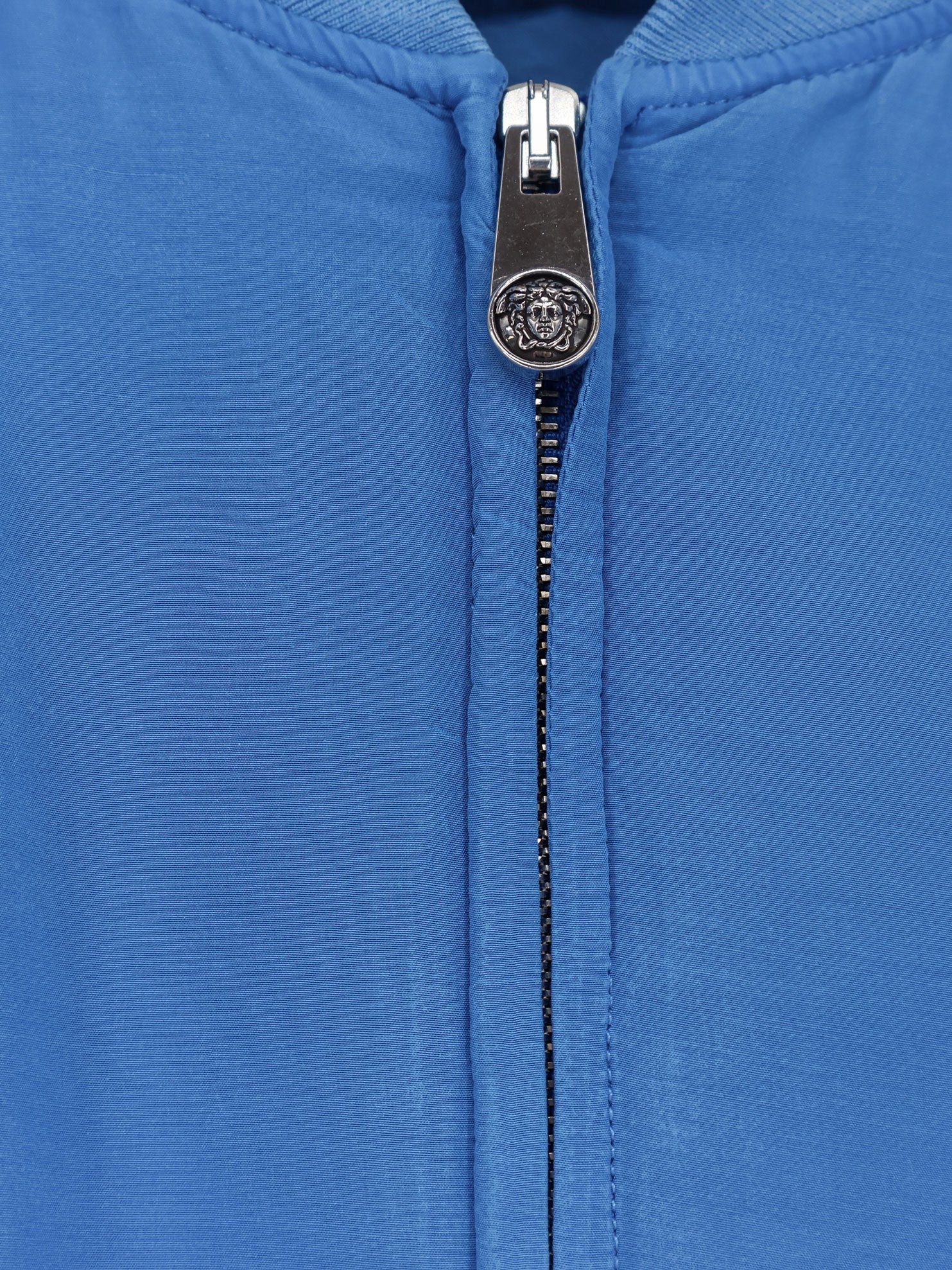 Versace Women's Silk Poplin Blouson Blue