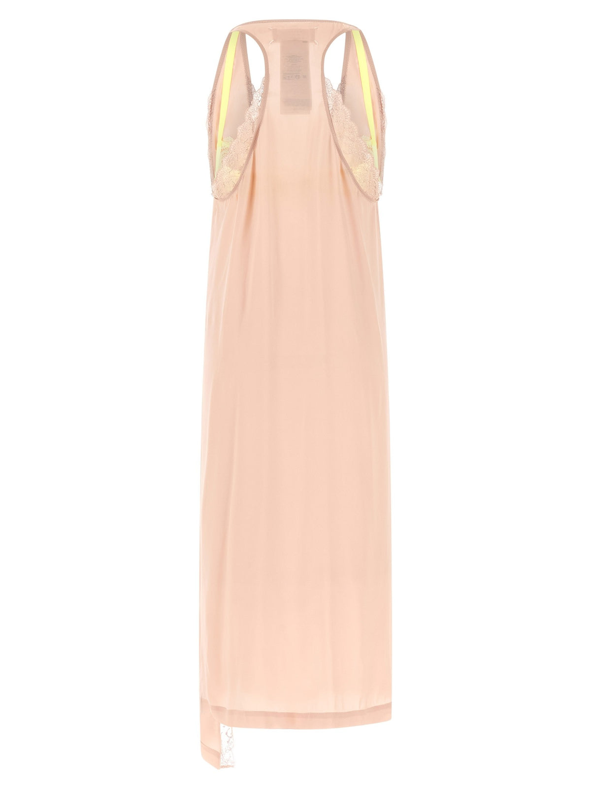 Maison Margiela Silk Lace Slip Midi Dress Dress Blue