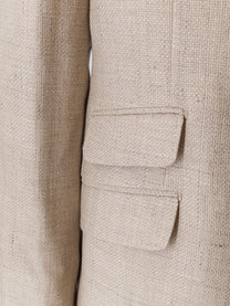 Brunello Cucinelli Men's Hopsack Dress Beige