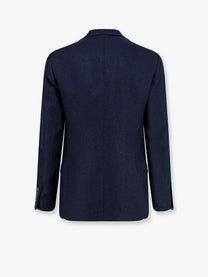 Brunello Cucinelli Men's Hopsack Dress Blue