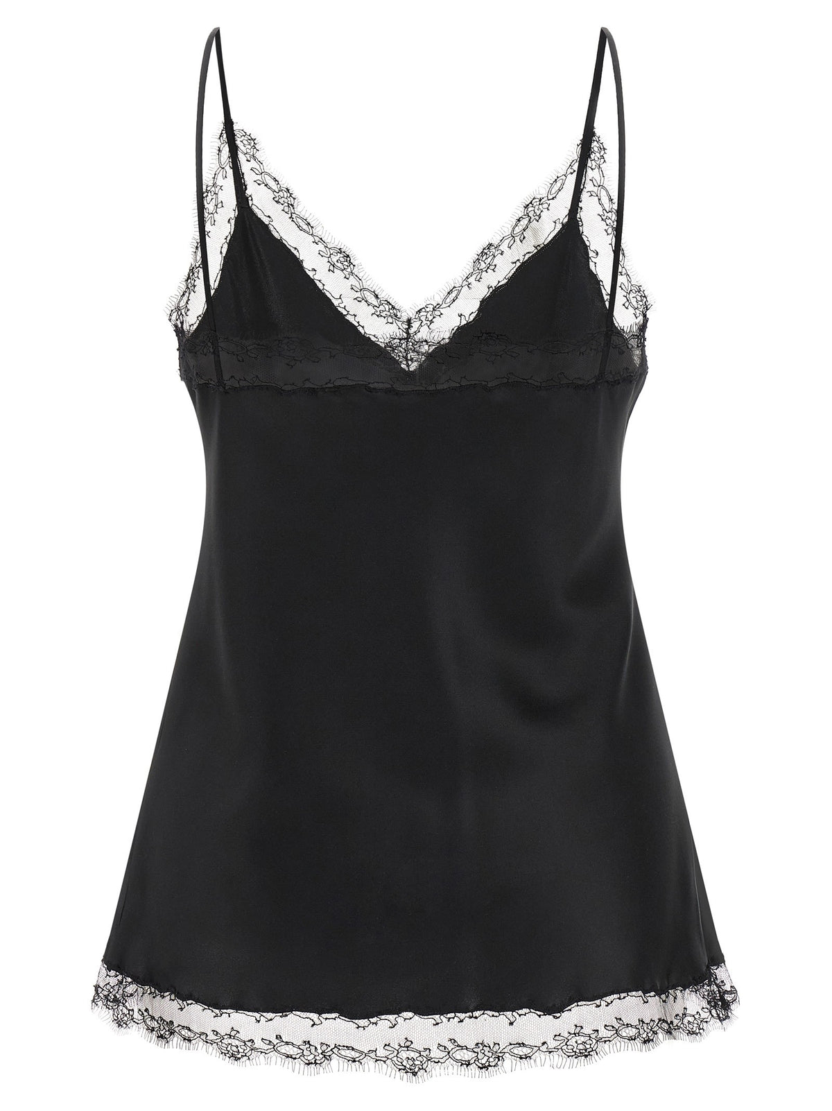 Ermanno Scervino Silk Lingerie Top Black