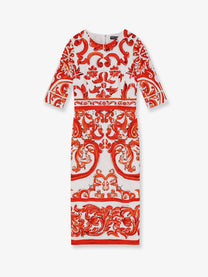 Dolce &amp; Gabbana Women's Maiolica Dress Orange
