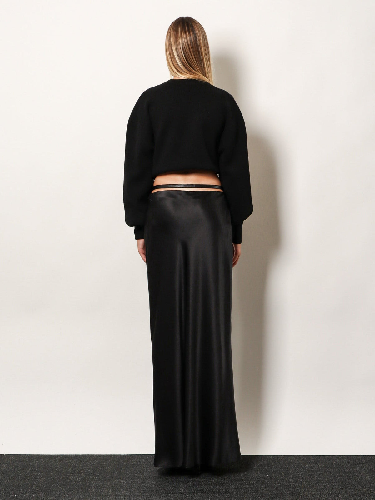 Tom Ford Women's Silk Midi Skirt Black