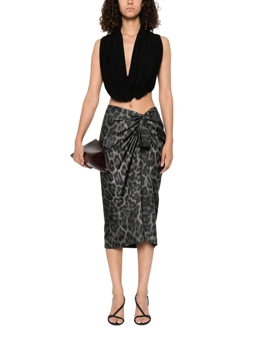 Stella McCartney Women's Silk Midi Skirt Pattern, view 2