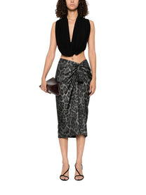 Stella McCartney Women's Silk Midi Skirt Pattern, view 2
