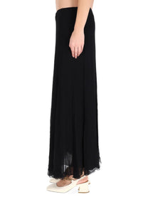 Chloé Women's Silk Muslin Maxi Skirt Black