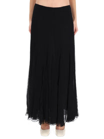 Chloé Women's Silk Muslin Maxi Skirt Black
