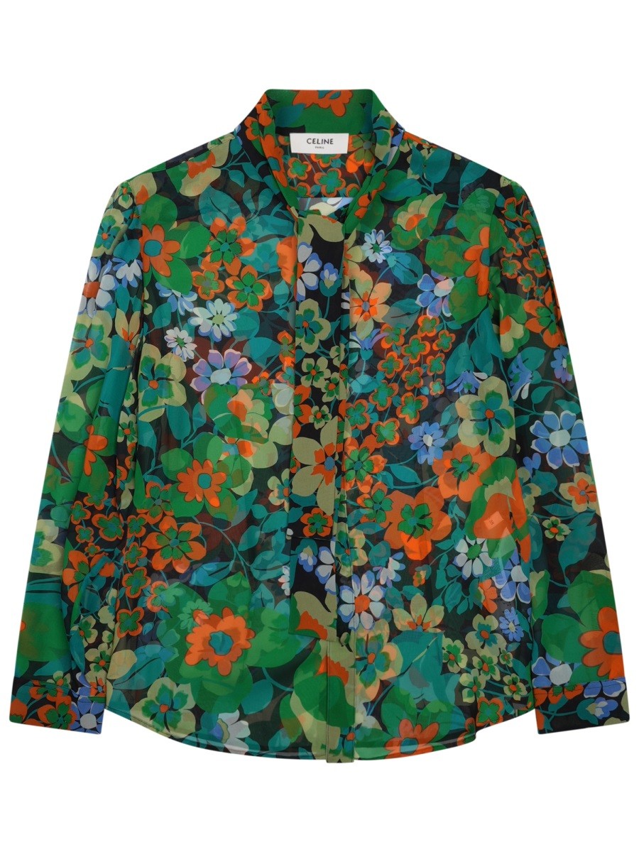 Celine Women's Silk Shirt Multicolor