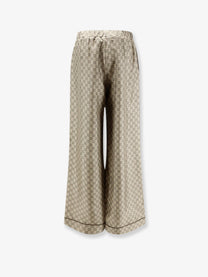 Gucci Women's Silk Trousers Beige, view 2