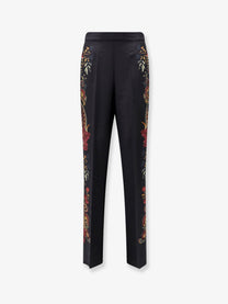 ETRO Women's Silk Trousers Brown